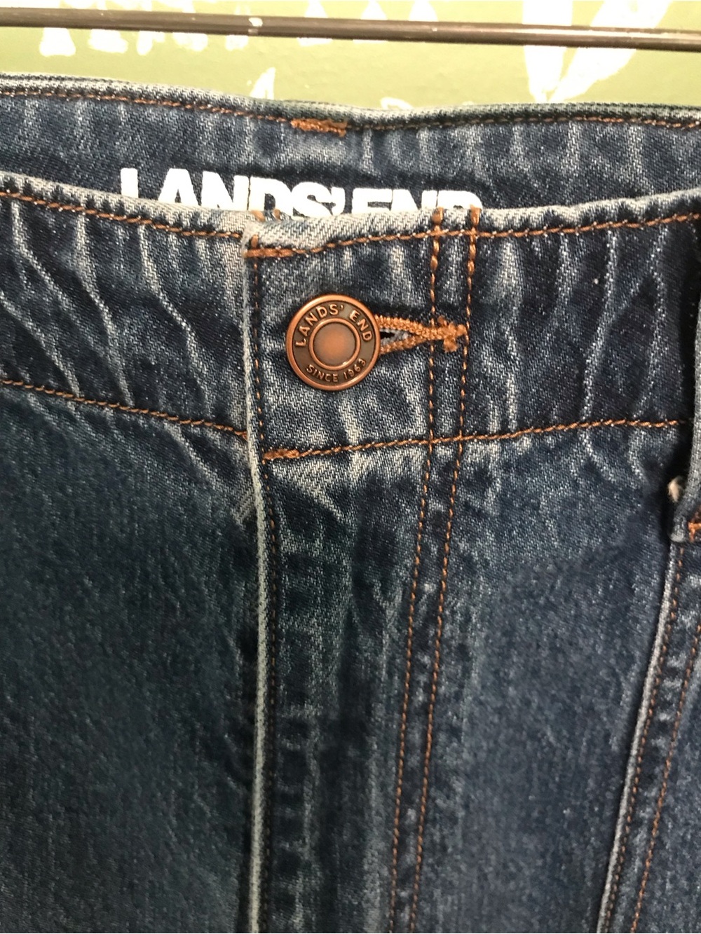 Lands' End Women’s Relaxed Wide-Leg Jeans Size 12 - Picture 3 of 12